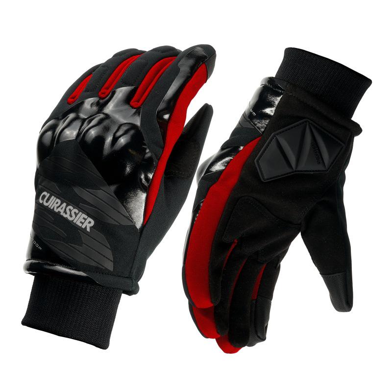 

Мужские зимние мотоциклетные перчатки: Водонепроницаемые, Ветронепроницаемые, Поддержка сенсорного экрана, Утепленные для тепла, Защитные для езды XXL красный