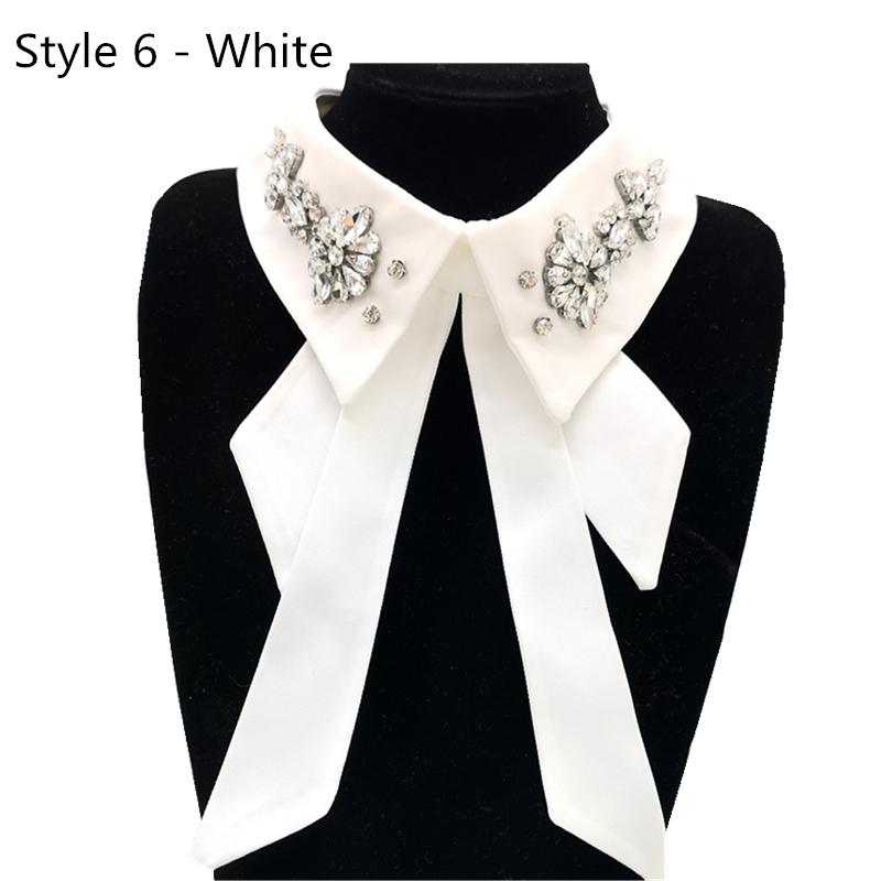 

1 шт. Модная рубашка, кружево для шитья, свитер, элегантный ложный воротник, аксессуары для свадебного платья # Белый и черный