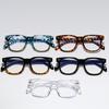Classic Rivets Myopia Glasses With Degree -1.0 to -6.0 Black Frame for Women Men