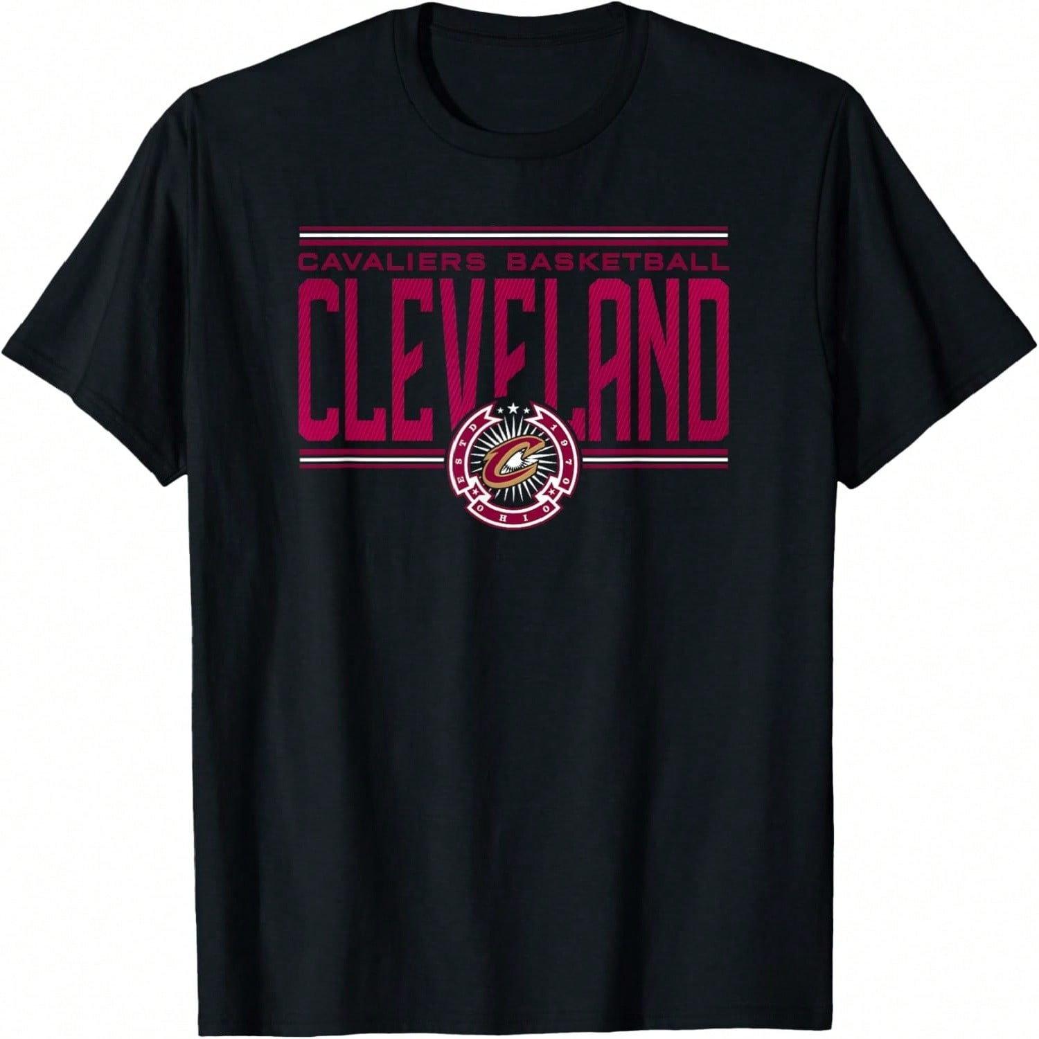 Cleveland Cavaliers Basketball Doodle Stars T-Shirt S