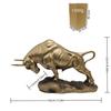 Creative Water Transfer Colorful Wall Street Bull Ornament, Resin Craft For Home Living Room Entrance Desktop Decoration