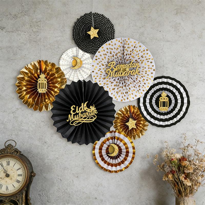 Ramadan Decoration Wall Decoration Eid Al-Fitr Eid Al-Adha Stickers Islamic Home Decor Paper Fans Sticker Zainah Ramadan 2026