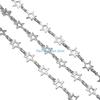 HX6F Practical Hollow Star Pattern Chain Extender Multipurpose Jewelry Chain Metal Texture Suitable for Most Necklaces Making