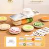 Household Stainless Steel Vegetable Cutter Kitchen Vegetable and Potato Grater Anti-slip Handle with Hand Guard and Grater