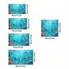 1Pcs Rubber Drying Mat With Ocean Pattern For Coffee Shop Restaurant Kitchen Carpet Tableware Durable Diatom Mud Table Mat Pet Mat Coffeeware