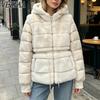 Women's Fashion Casual Fall Winter Solid Color Print Long Sleeve Jackets & Coats Down Coats