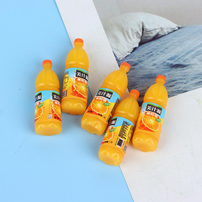5Pcs Miniature Fruit Drinks Model 1:12 Dollhouse Kitchen Food Accessories Toys