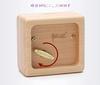 Mini Wooden Music Box, 18 Note Wind Up Music Box with Gold-Plated Movement (Maple, Howl's Moving Castle)