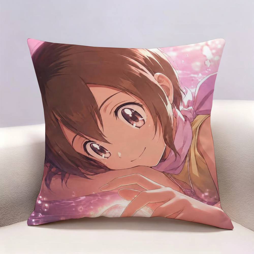 Cute Digimon Adventure Doublesided Print Pillow Case Pattern Printed Pillowcase For Living Room Sofa Cushion Cover