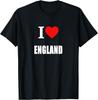 I Love England Sports Teams Music Born and Bred T-Shirt