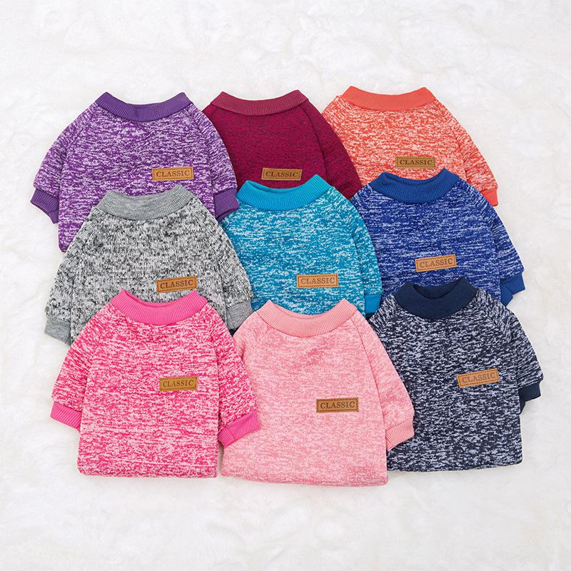 Striped Autumn/Winter Shirt for Pets: Fits Small/Large Dogs & Cats (French Bulldog, Teddy, Bichon)