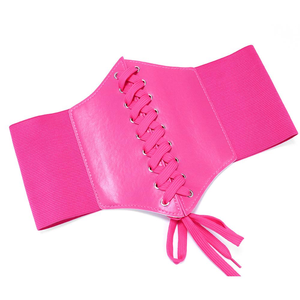 Damen Breiter Taillengürtel Hofstil Riemen Dekorativer Pullover Rock Elastischer Gürtel Gürtel Weiblich