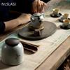 Traditional Ru Kiln Ceramics Tea Caddy Tieguanyin Containers Travel Tea Bag Sealed Tea Jar Coffee Storage Tank Spice Organizer