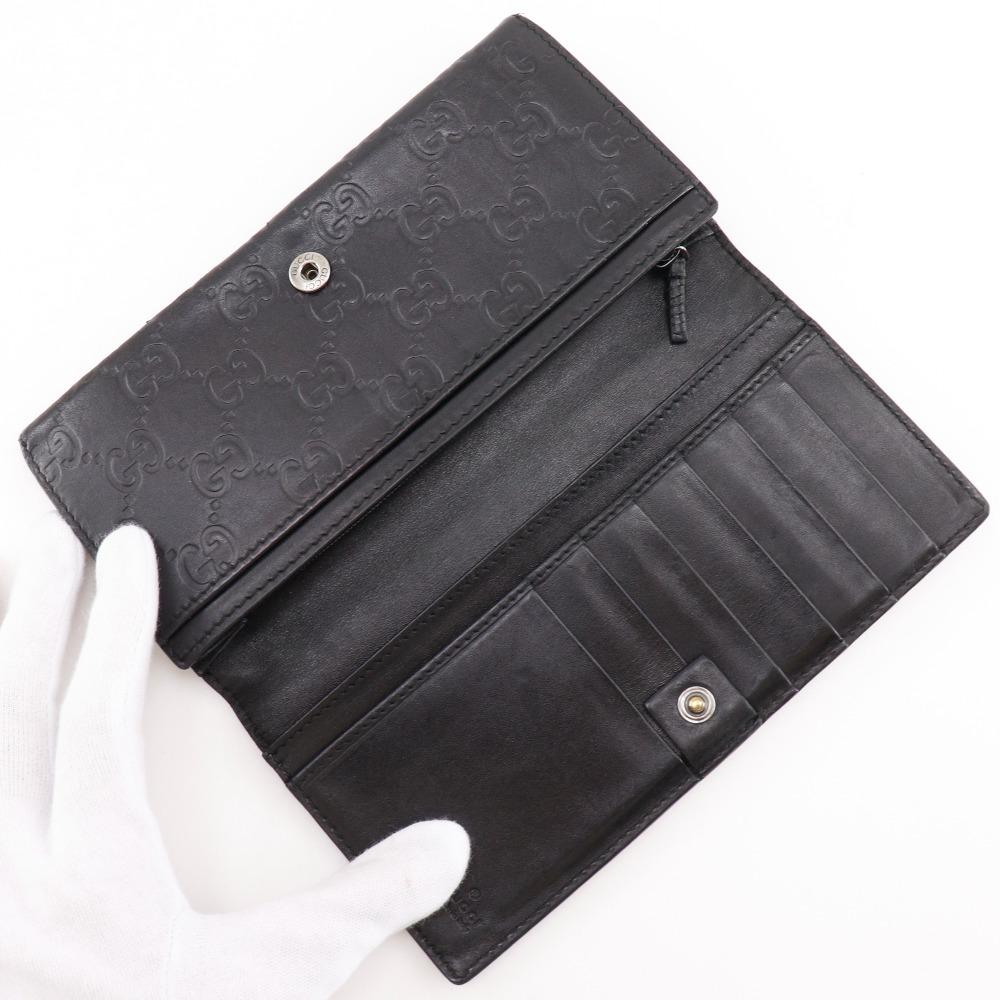 GUCCI GG Purse 146229 black Sima leather unisex Used