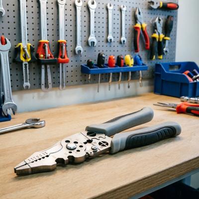 Wire Strippers Precise Stripping 0.08-1.6mm Cutting Crimping Wire Cutter Stripper 21-in-1 Foldable Multi-Function Tool