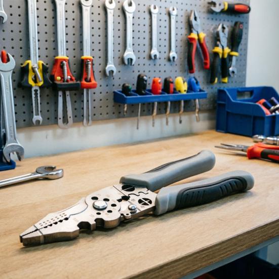 Wire Strippers Precise Stripping 0.08-1.6mm Cutting Crimping Wire Cutter Stripper 21-in-1 Foldable Multi-Function Tool
