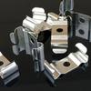 T5 Integrated Fastener Brackets Easy Installation Secure Hold for Fluorescent Fixtures Manganeses Steel Construction