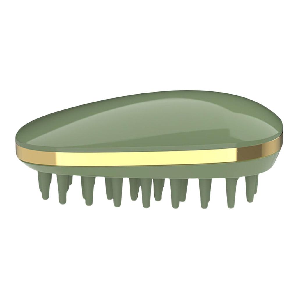 Household Hair Scalp Comb Portable Wet and Dry Brush Head , Green