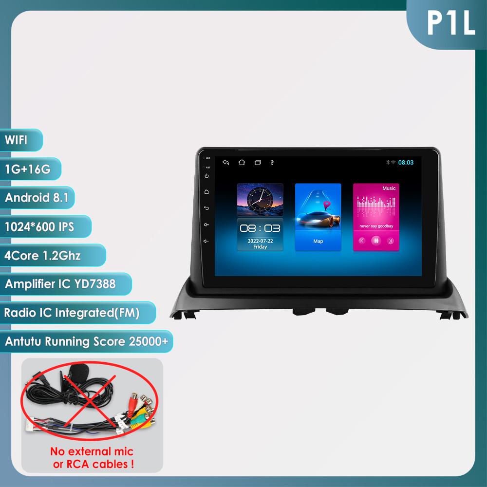 

OSSURET Автомобильные интеллектуальные системы Carplay Android Car Radio для Renault Clio 2 2000-2012 Мультимедийный видеоплеер WIFI Интеллектуальный экран Авторадио RDS