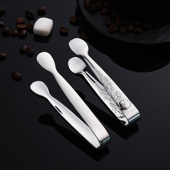 Stainless Steel Ice Tongs Mini Tongs for Ice Cubes Sugar Cubes Cookies Cotton Candy