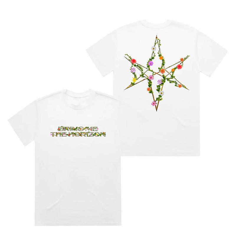 2026 New Summer Cotton Relaxing for Unisexs Tshirt Bring Me The Horizon American LooseFitting Unisexs TShirt with Rock Style M