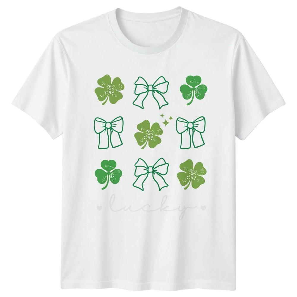 Lucky Unisexs TShirt St Patricks Clover Irish Holiday S