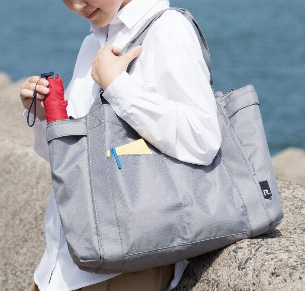 Tote Bag Pockets B 1640 Medium BLACK [Rootote] SN. Medium.