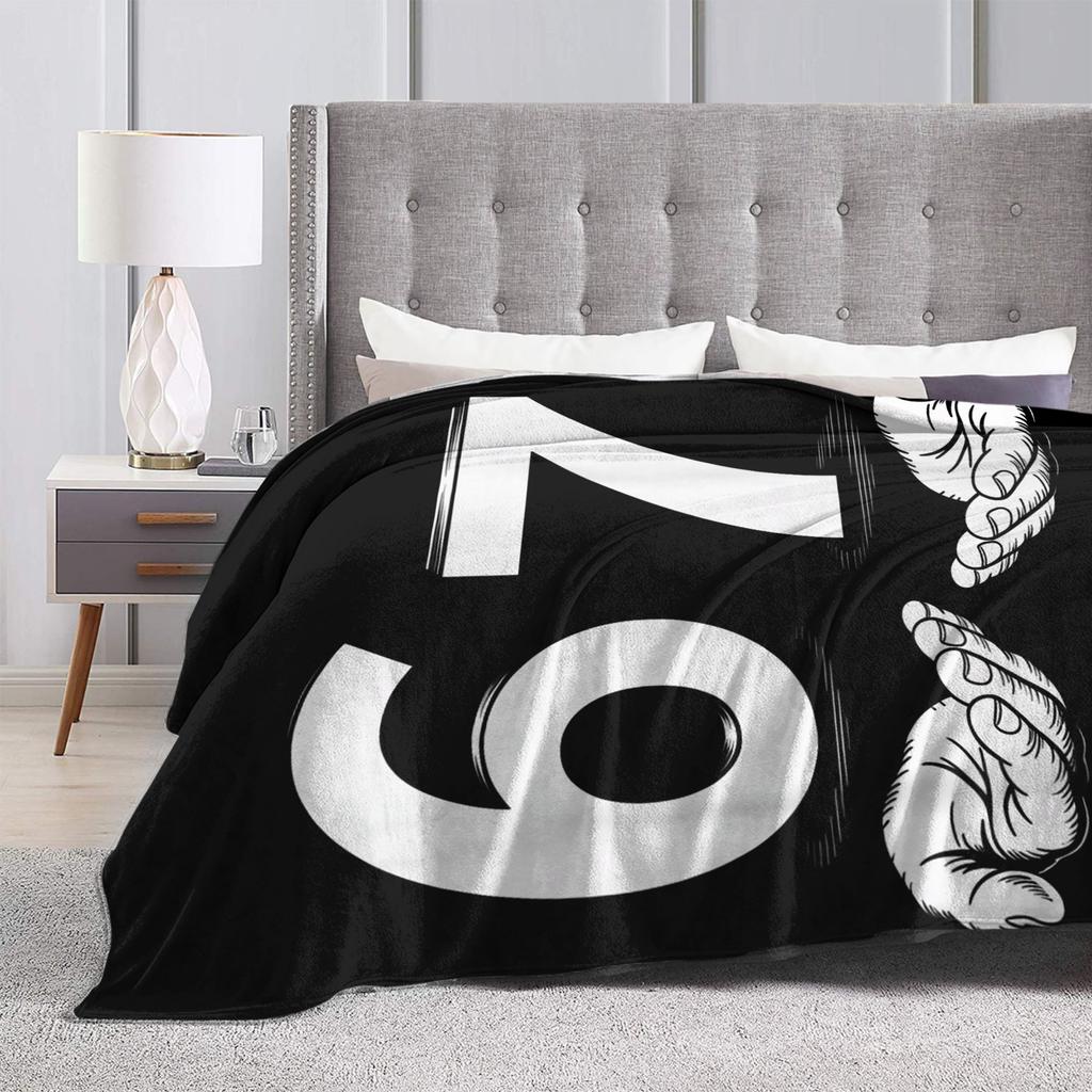 Funny Six Seven 6 7 Meme Gen Alpha Slang 6 7 Hands Blanket Warm Soft Plush Bedding Throws Couch Chair Sofa Bed Flannel Bedspread