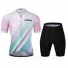 Unisex Cycling Jersey Shorts Set Road Bike Outdoor Riding Breathable Quick-Dry Performance Wear