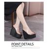 Fashion 16CM Summer Fashion PVC Jelly Wedges Platform Women's Slippers Sandals Casual Shoes