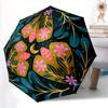 1 Stück Floral Mandala Print Automatisches Öffnen/Schließen Faltbarer Regenschirm, Kompakter Tragbarer Reise-Regenschirm, Langlebige Konstruktion yy250809060
