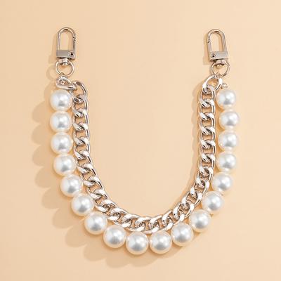 Pearls Chain Strap For Handbag Fashion Accessories For Handbags Handles Metal Chains