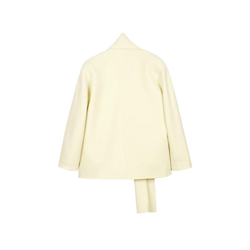 LESS 2024 Winter Straight-Fit Lamb Wool Blend Coat