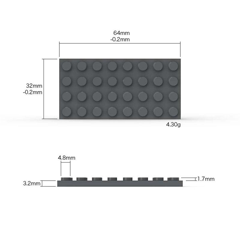 15pcs 4x8 Dots Baseplate Particles Building Blocks Plate 3035 Bricks Accessories DIY Classic Educational Children Toys
