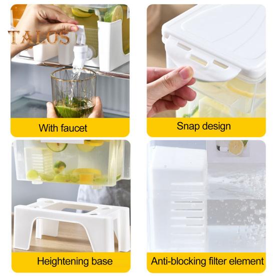 1 Set Safteimer, leicht zu öffnende Ausgabe, reibungslose Wasserabgabe, praktischer Wasserkocher für Limonade und Getränke, Küchenversorgung