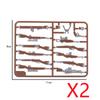 Military Building Blocks Accessories Soldier Figures Weapons Guns Mini Bricks USA Soviet Pistols Kids Toy Gifts Set R050
