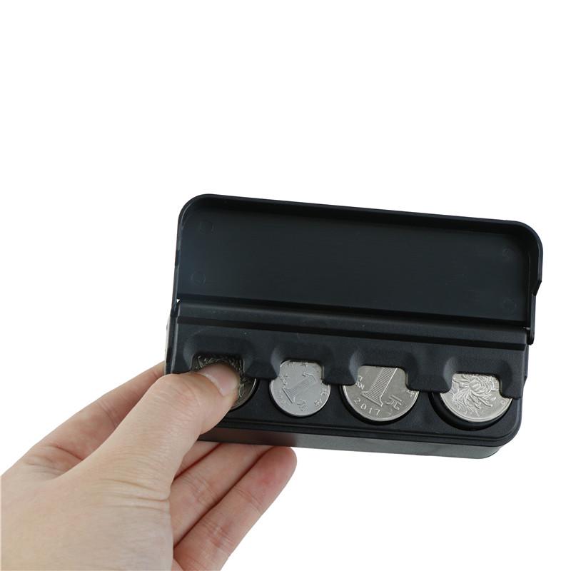 Car Interior Coin Pocket Cases Holder Plastics Storage Box Dispenser Organizer