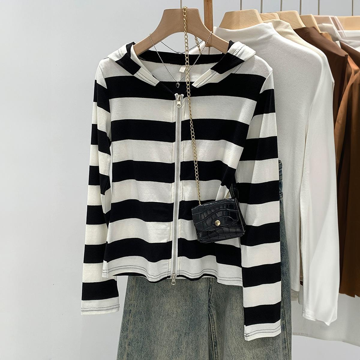 

Vacation versatile zipper long-sleeved shirt jacket for women 2025 autumn and winter S білий