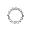 APM Monaco Wave geometric line design synthetic cubic zirconia ring men's dark gray W23466KBR