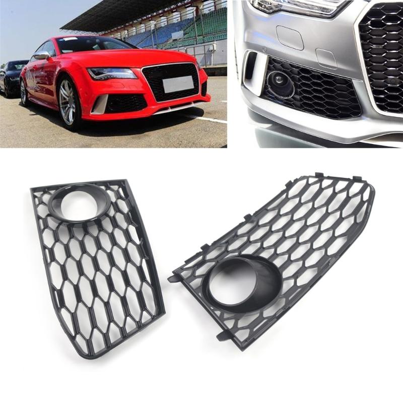 4G8807682G Automotive Accessories Bumper Fog Lamp Grille Trim for 14-18 4G8807681G Car Front Fog Light Grille Cover