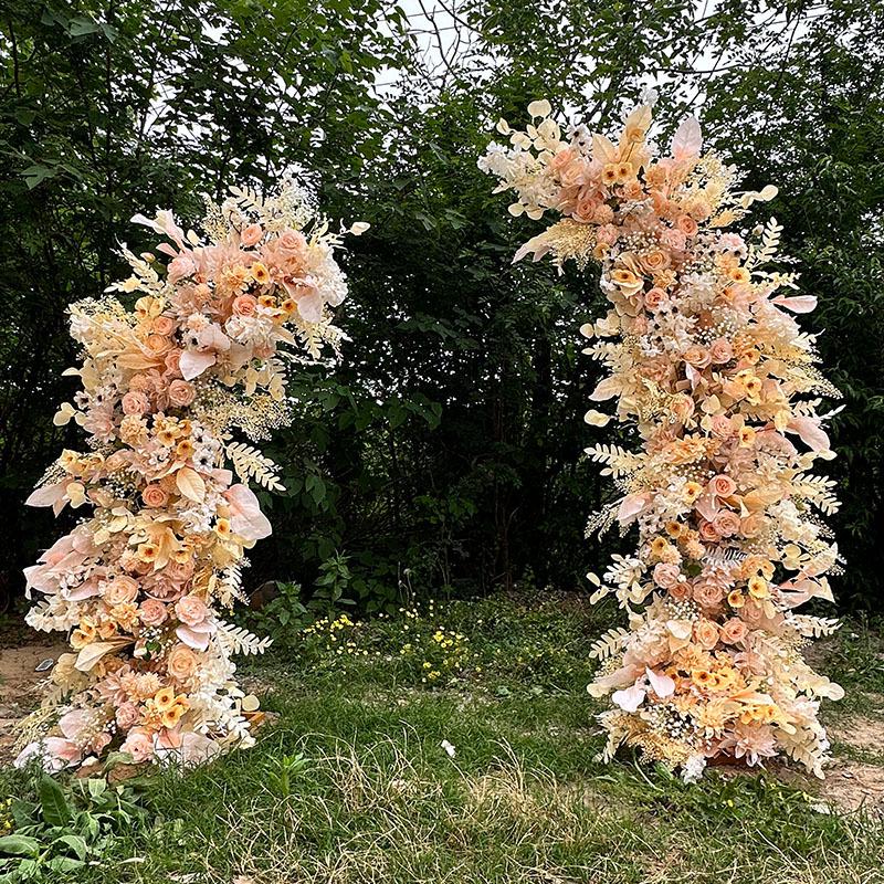 Mori-Style Floral Arch: Silk Flowers & Greenery for Weddings, Proposals, Birthdays, Window Displays & Photo Arrangements