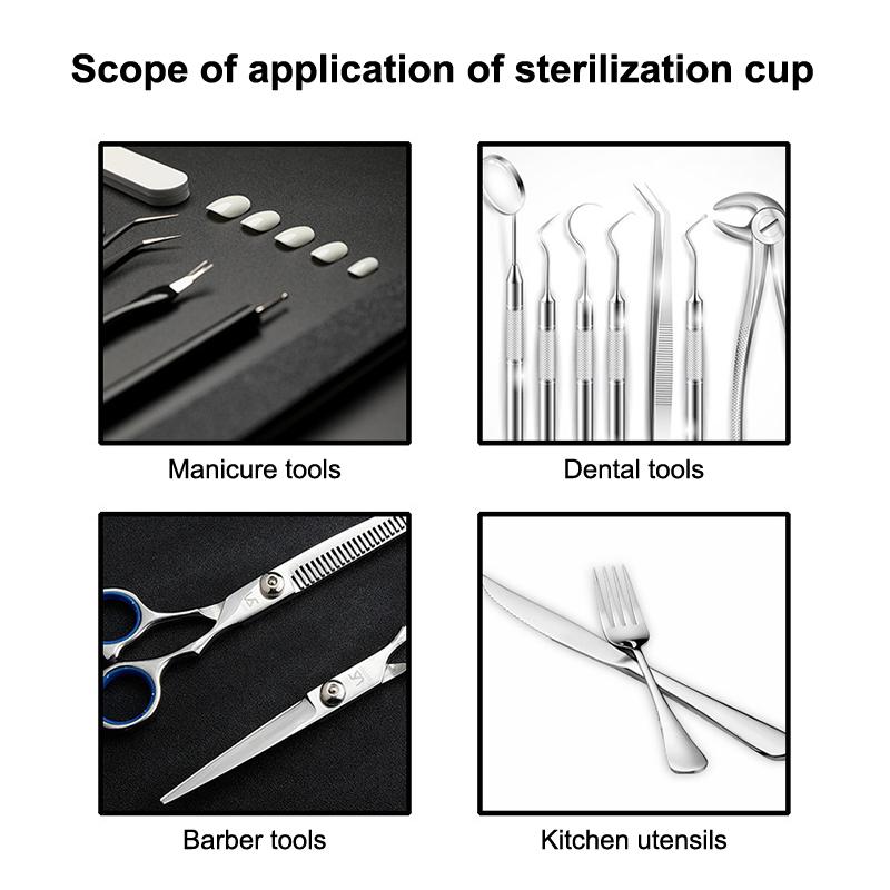 Manicure Nail Tool Sterilizer 1pcs High Temperature Disinfectant Cleaner Pot Professional Salon Spa Hygiene Machine
