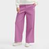 Fila Heritage Solid Color Comfortable Woven Wide Leg Casual Pants Women Pants Purple-Red F11W418806F-PU