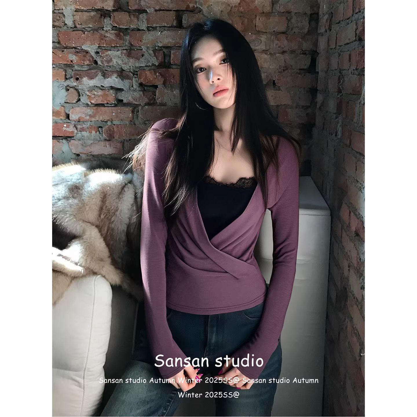 

260 г Хлопок Модал Ретро Кружево Самоподдерживающийся Топ-Камисоль Утягивающий Цветные Блоки M