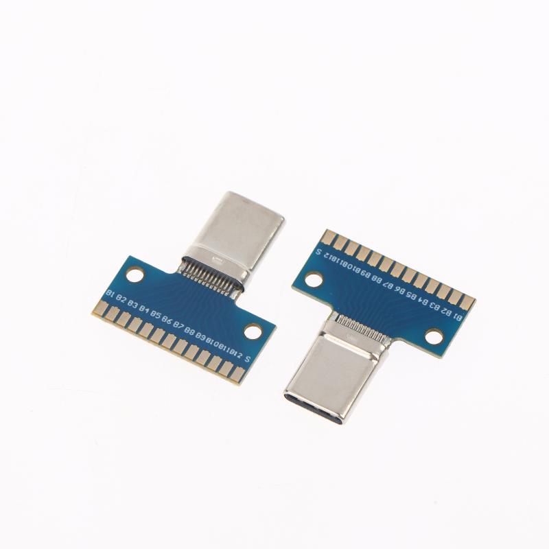 

USB 3.1 Type C Connector 24P Male Female Adapter Plug Set Stable Connection for Audio Video Accessories 2 Pack