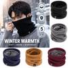 Warm Neck Gaiter Windproof Tube Scarf Unisex Knitted Scarf  Skiing