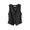 Short Blazer Vest Women Single Breasted Office Vest Coat Thin Short Vest Female Outerwear Spring Summer