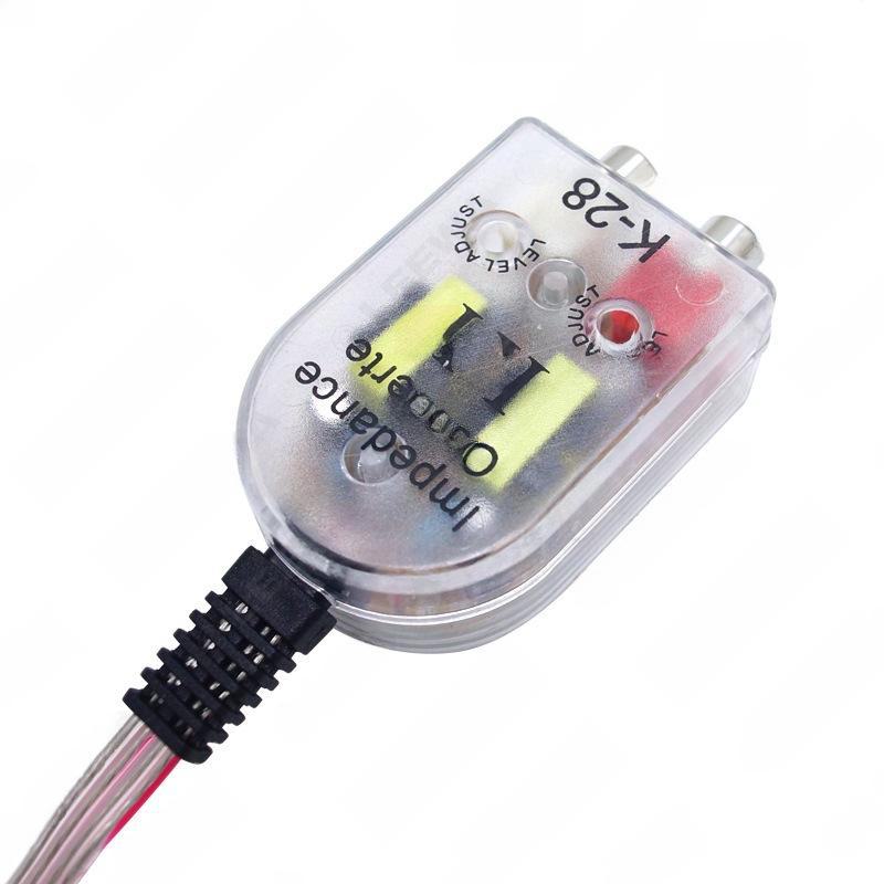 Car Audio High to Low Frequency Voltage Converter and Output Connector