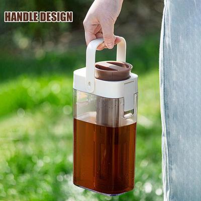 1000ml Cold Brew Coffee Maker With Handle High-capacity Water Bottle Summer Portable Juices Tea Fruit Coffeeware Pot  LeakProof