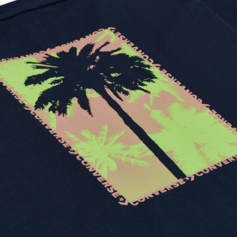 Converse Festival Palm Tree Tee Black 10027152 A02
